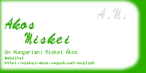 akos miskei business card